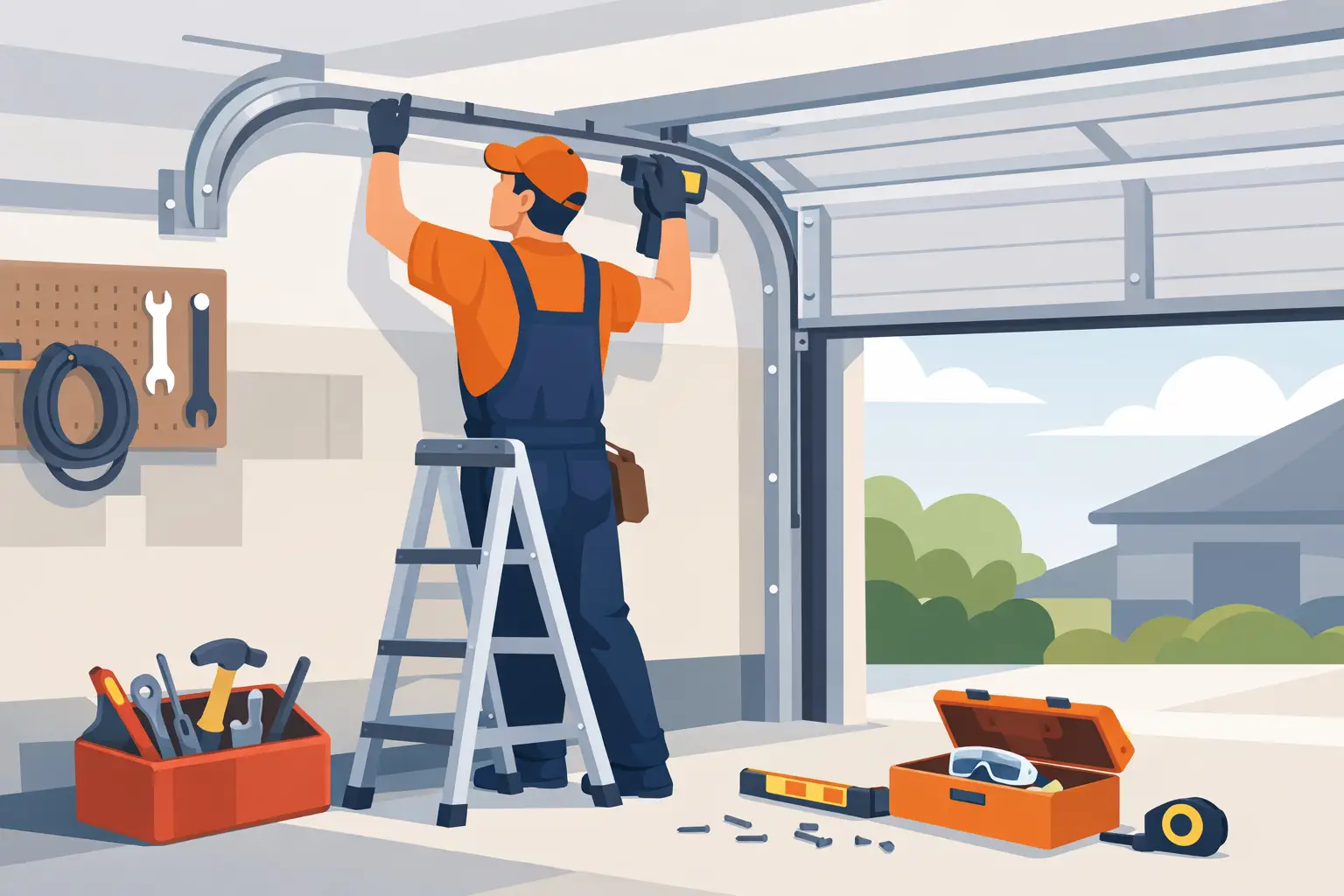 You are currently viewing How to Install a Garage Door Track Safely