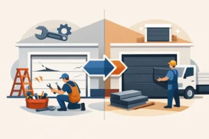 Read more about the article Repair vs Replace Garage Door: Which Is Best?