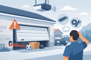 Read more about the article Why Won’t My Garage Door Close? 8 Common Causes