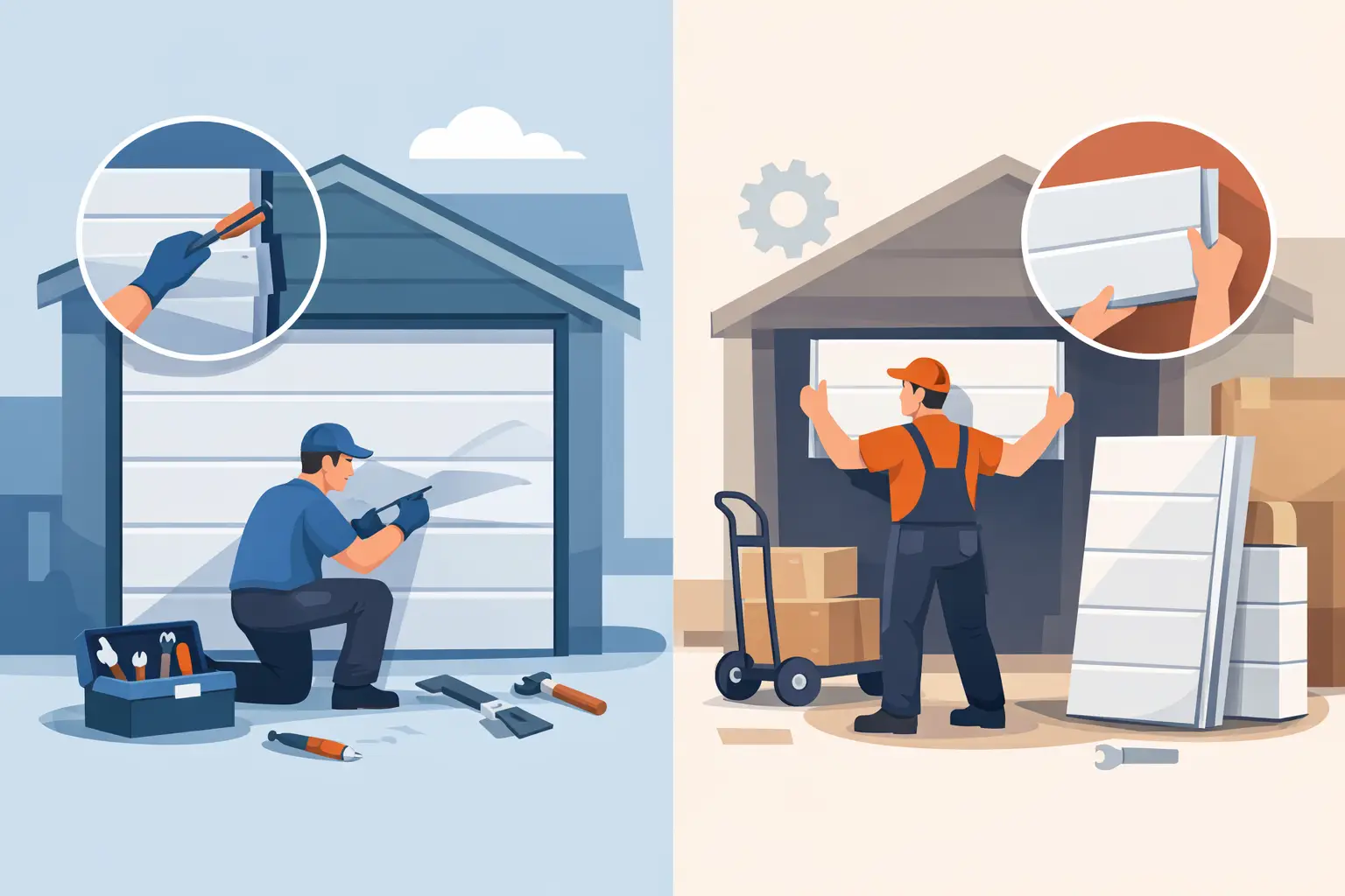 You are currently viewing Garage Door Panel Damage Repair or Replacement