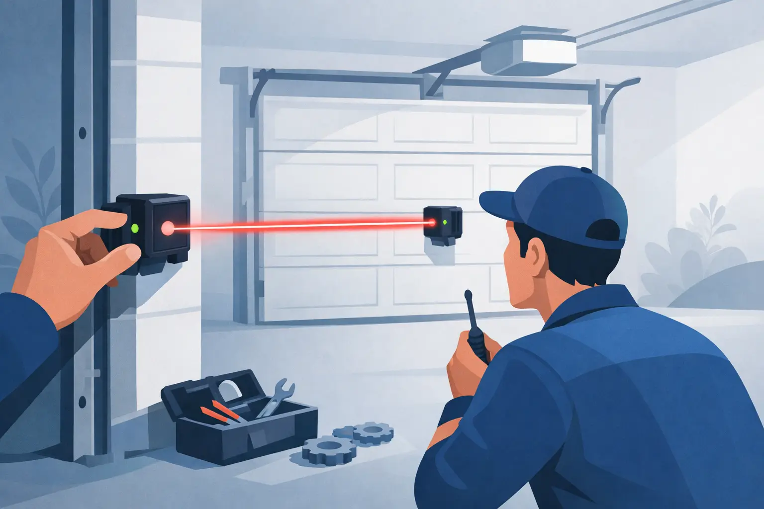 You are currently viewing How to Align Safety Sensors on a Garage Door