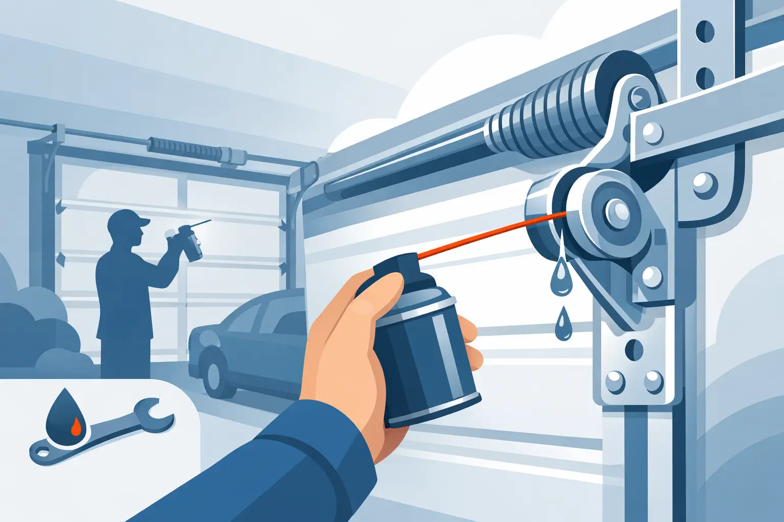 You are currently viewing How to Lubricate a Garage Door for Quiet Operation
