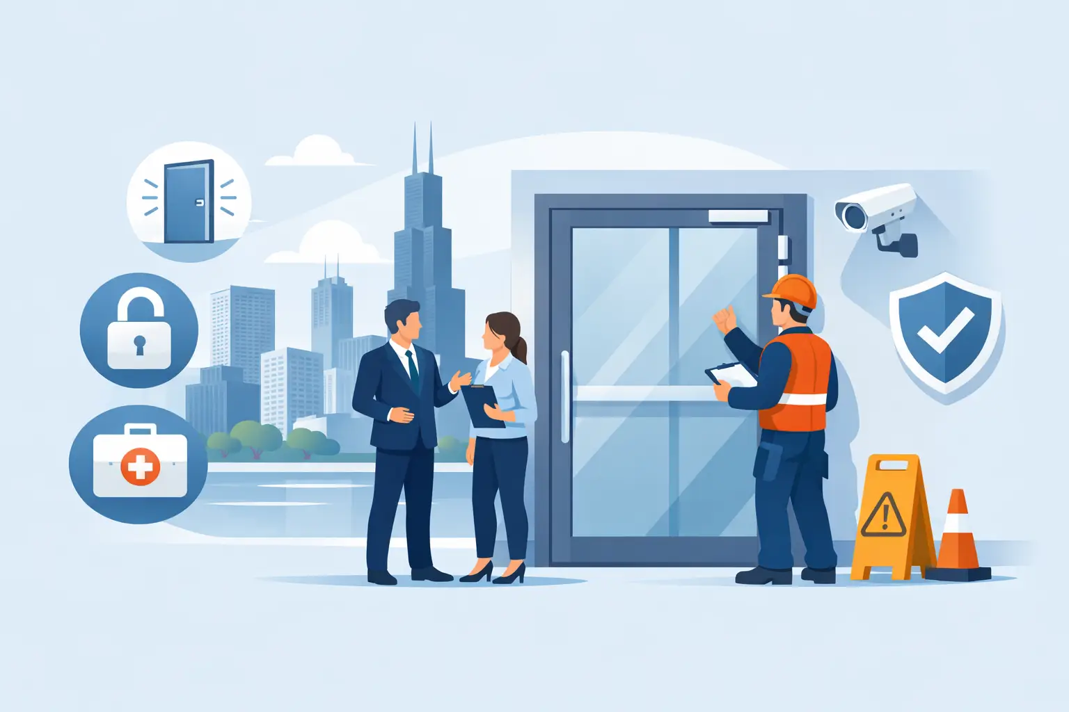 You are currently viewing Commercial Door Safety Guide for Chicago Businesses