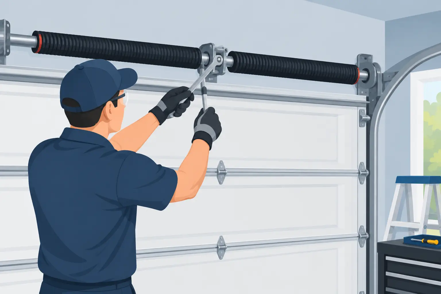 You are currently viewing How to Balance Garage Door Springs Safely
