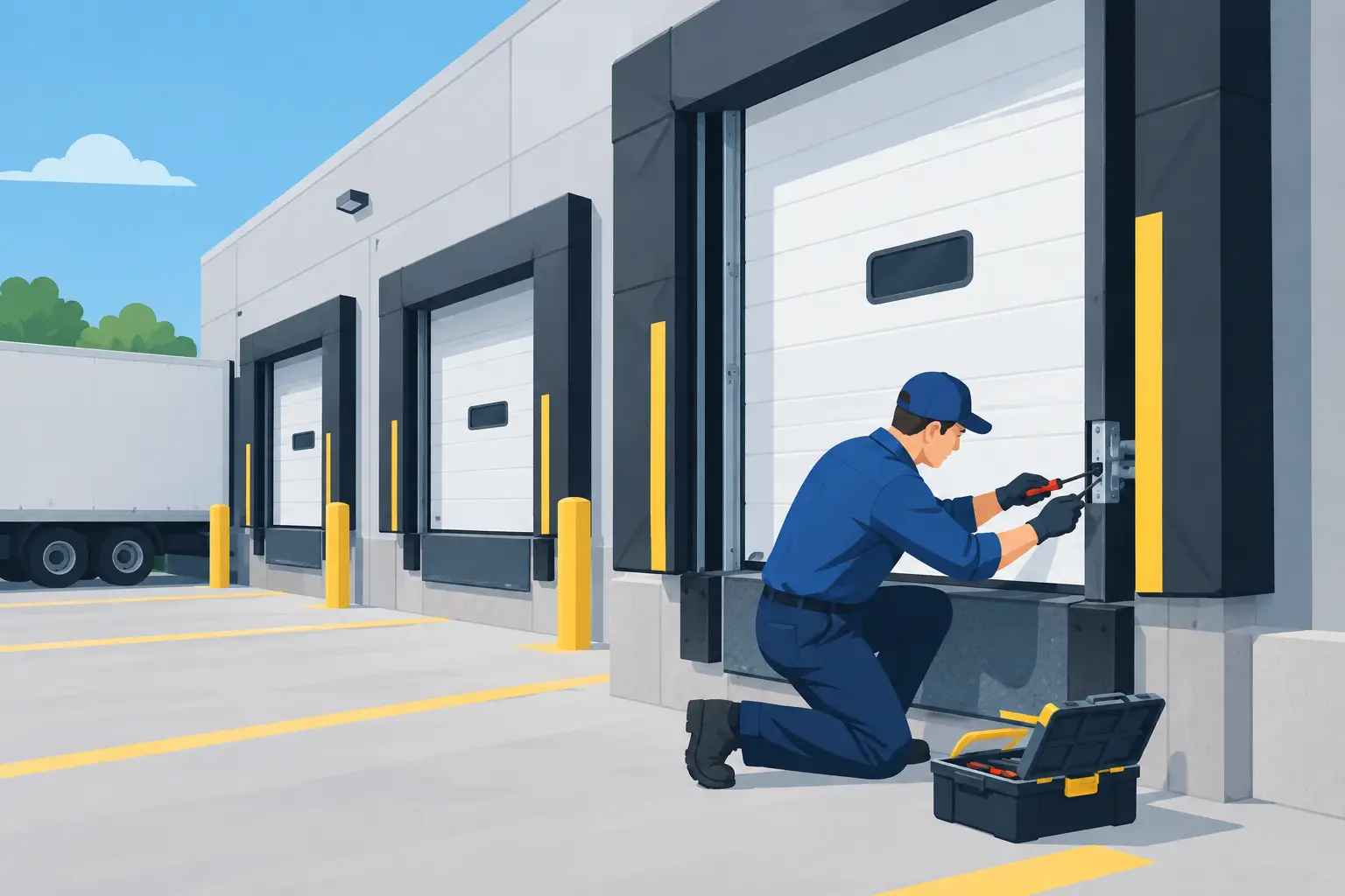 You are currently viewing Loading Dock Door Maintenance Prevents Downtime