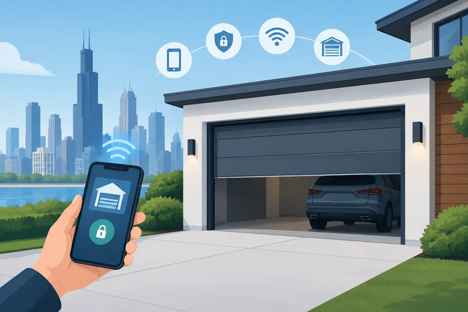 You are currently viewing Smart Garage Door Trends Chicago Owners Need