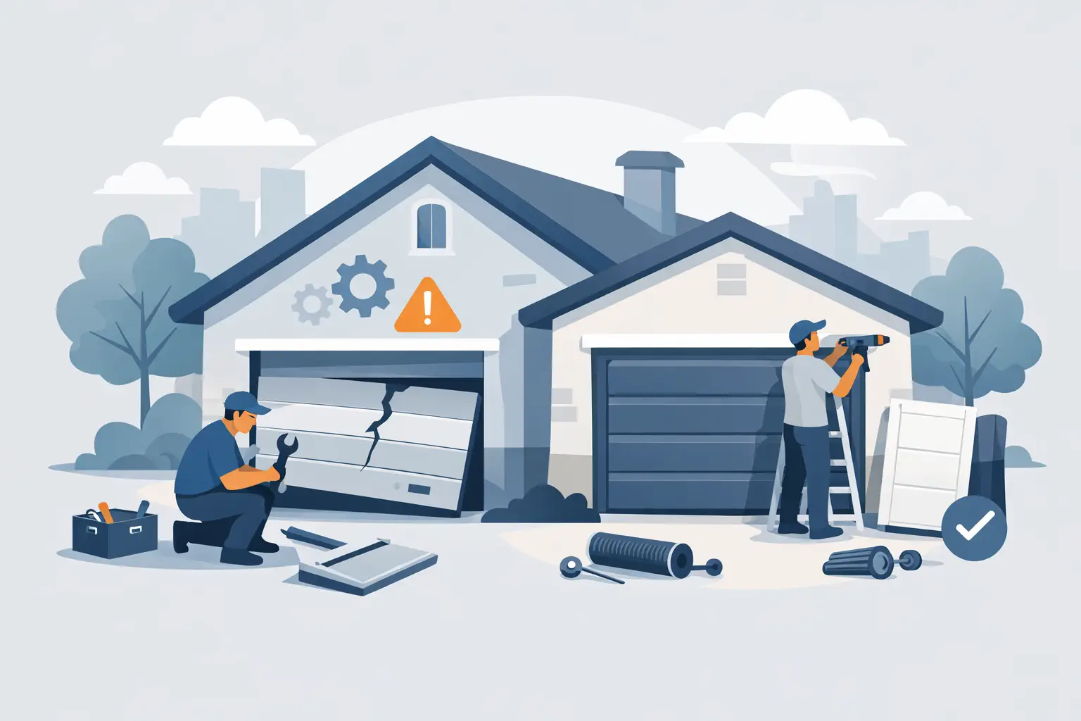 You are currently viewing When Garage Doors Need Repair or Replacement