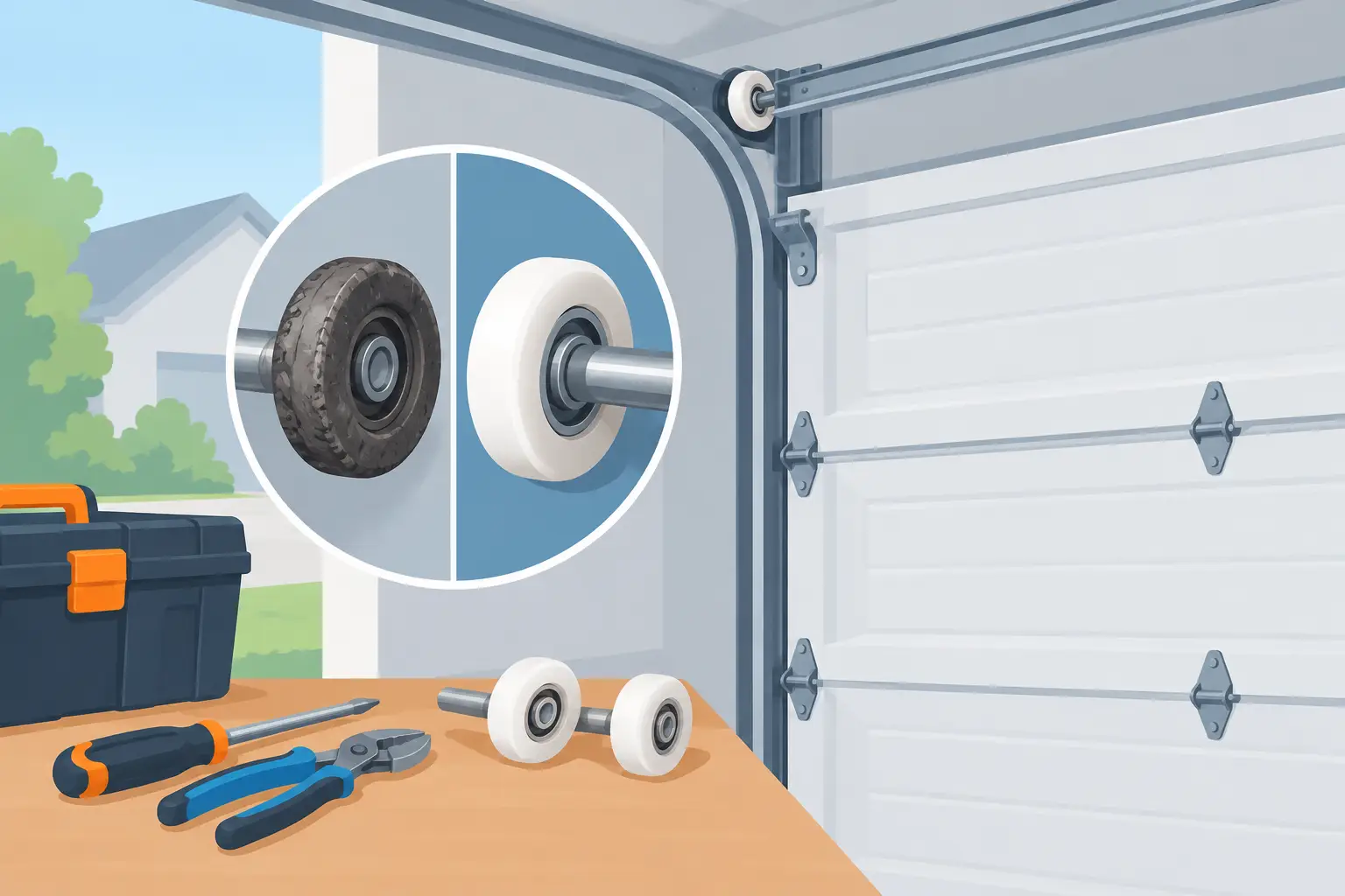 You are currently viewing When to Replace Garage Door Rollers at Home